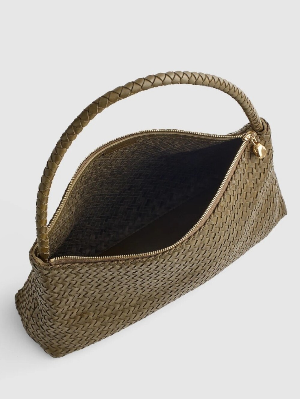 NWT Madewell Signature Woven Zip-Top Shoulder Bag - Picture 2 of 8